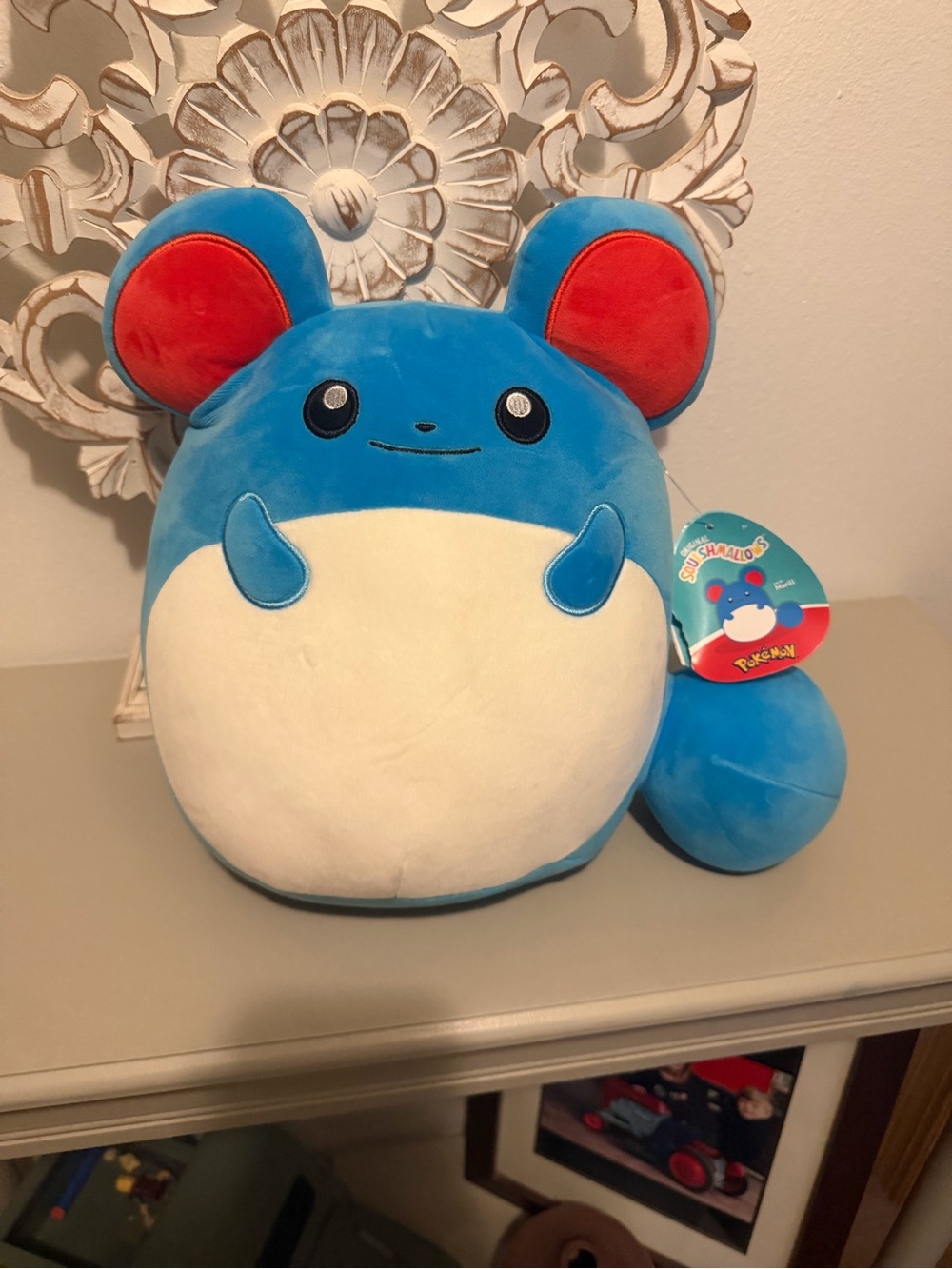 Pokemon Marill Plush - Blue, White & Red Soft Cuddly Toy